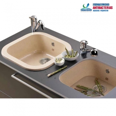 POALGI Fregadero cuadrado Ambar, 