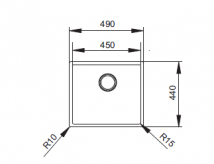 FREGADERO  ACERO INOXIDABLE AKTUELL 4540. SINTETIKA 