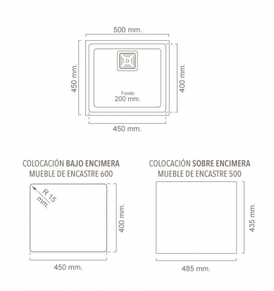 FREGADEROS DE RESINAS