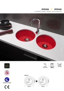 FREGADERO SINTÉTICO MINOS 478X370 mm SYAN.