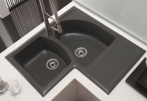 FREGADERO SINTÉTICO SOBRE ENCIMERA DÉDALO  SYAN.