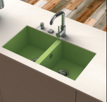 FREGADERO SINTÉTICO SHIRA 506  2 CUBETAS  POALGI