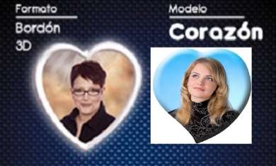 FOTO PORCELANA FORMA CORAZON 3D