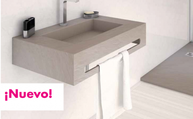 NUEVOS LAVABOS DE SILEXGEL textura pizarra