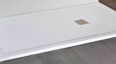 PLATO DE DUCHA CON TEXTURA LISA. SILEXGEL