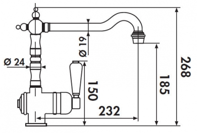 GRIFO DE COCINA LUISINA RC800