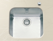 .FREGADERO DE ACERO INOXIDABLE BAJO LUISINA CLÁSICA EVSP39 MIL - 430 X 430 mm -1 CUBETA 