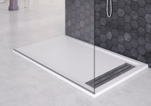 PLATO DUCHA PIZARRA CON SEMIMARCO SILEXGEL.NUDESPOL