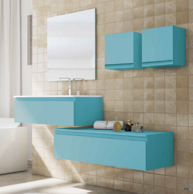 Modular de baño suspendido Aqua. Campoaras