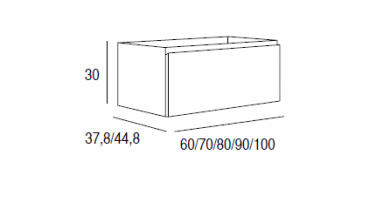Medidas Portalavabo Aqua. Campoaras