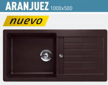 FREGADERO SINTÉTICO  DE  SOBRE  ENCIMERA  ARANJUEZ 100X500 URDAPLAST. NOVEDAD