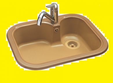  POALGI .FREGADERO RUBÍ SERIE BASIC 105.ENCASTRE 610X465mm