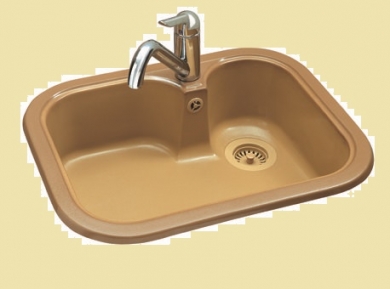  POALGI .FREGADERO RUBÍ SERIE BASIC 105.ENCASTRE 610X465mm