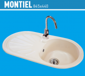  FREGADERO SINTÉTICO MONTIEL MEDIDAS DE ENCASTRE  82,5X42,5CM URDAPLAST