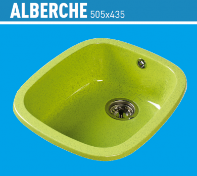 FREGADERO SINTÉTICO DE ENCIMERA O BAJO ENCIMERA ALBERCHE 50,5 X 43,5 CM URDAPLAST 