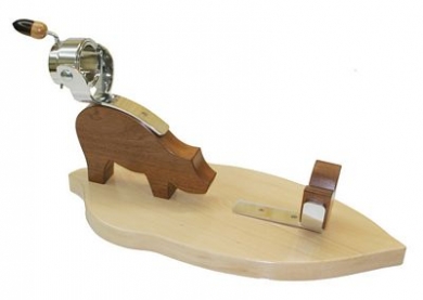 JAMONERO MODELO GUIJUELO  DE FORMA  DE CERDO  CON SUJECIÓN GIRATORIA