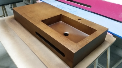 LAVABO CON TEXTURA MADERA