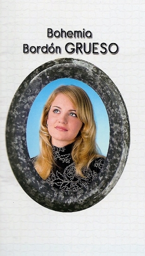 FOTO PORCELANA OVALADA CON BOHEMIA BORDÓN GRUESO NOVEDAD