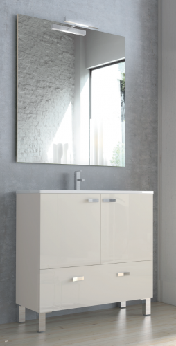 Mueble fondo reducido Vega,  Color Panna Brillo .Campoaras