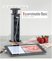  ENCHUFE  ESCAMOTEABLE BASIC  CUCINEOGGI  NOVEDAD IL 253...