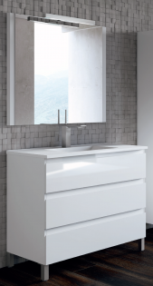 MUEBLE DE BAÑO FONDO REDUCIDO AQUA 3C CON PATAS. CAMPOARAS.
