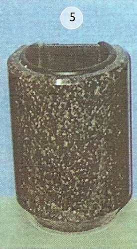 BUCARO 3/4 REDONDO DE GRANITO PARA LAPIDA DE NICHO