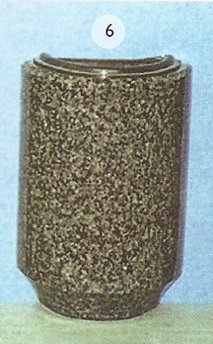 BUCARO MEDIO REDONDO DE GRANITO PARA LAPIDA DE NICHO