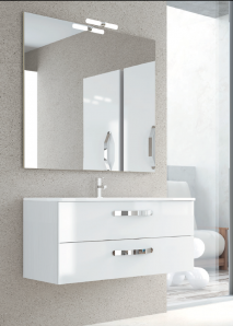 MUEBLE DE BAÑO SUSPENDIDO NEOS 2CAJONES. CAMPOARAS