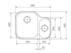 FREGADERO BAJO ENCIMERA DE ACERO INOXIDABLE ARMONÍA 160 FRANKE 1220021448 