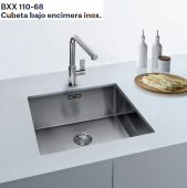  FREGADERO BAJO ENCIMERA  FRANKE  BOX BXX 110-68 