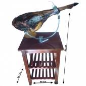  MESA JAMONERA CUNA CAOBA RUBIO NOVEDAD.