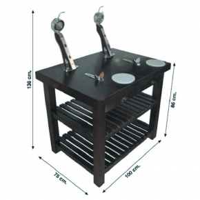 MESA JAMONERA  SOPORTE GIRATORIO RUBIO