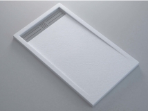 PLATO DUCHA CON MARCO ELITE, TINTADO EN MASA  RESIBLOCK  