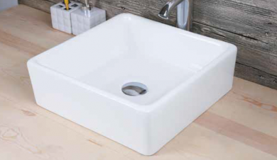 sanycces lavabo sobre encimera cuadrado de porcelana. Cagliary. Sanycces