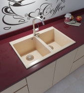 FREGADERO SERIE NEO ACRÍLICO ENEBRO MEDIDAS DE ENCASTRE 72X48CM URDAPLAST ENVÍO GRATIS A LA PENISULA