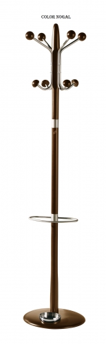 PERCHERO DE PIE MADERA-METAL 8 COLGADORES 421 HERDASA