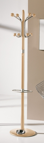 PERCHERO DE PIE MADERA-METAL 8 COLGADORES 421