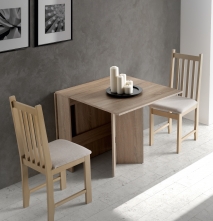 MESA DE  COCINA MADERA PLEGABLE 2 ALAS 67390/91 NOVEDAD ENVÍO GRATIS