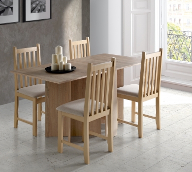 MESA DE  COCINA MADERA PLEGABLE 2 ALAS 67390/91