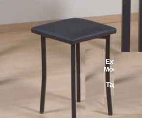 Taburete de cocina estructuta metálica asiento Polipiel. 114 JR