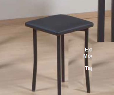 Taburete de cocina estructuta metálica asiento Polipiel. 114 JR