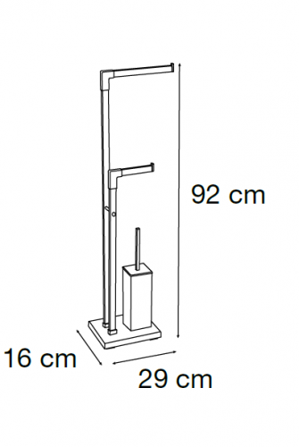 PORTAESCOBILLERO DE PIE 40244 MEDITERRÁNEA 
