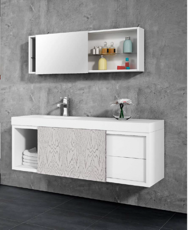 Mueble baño puertas correderas - NEXT lavabo incluido de Socimobel