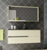Mueble de baÃ±o de madera suspendido 2 cajones serie Gobi. Navamuel