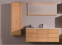 Mueble de ba&ntilde;o Modular de Madera a medida Vichy. Novamuel