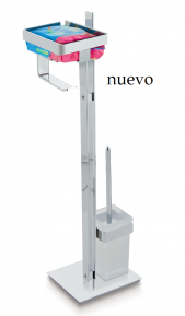 .ESCOBILLERO PORTARROLLO DE PIE CON PORTATOALLITAS HÚMEDAS BELTRAN NOVEDAD