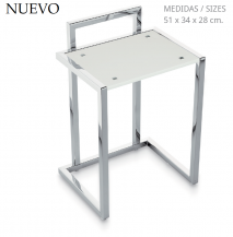 .BELTRAN BANQUETA CUADRADA SOLID SURFACE CON RESPALDO NUEVO