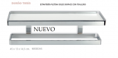 .BELTRAN ESTANTERÍA PLETINA SOLID SURFACE CON TOALLERO NUEVO