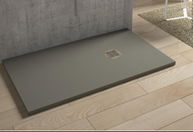 Plato de Ducha de Resina Evolution Resiblock Tintado en Masa Antideslizante y Extraplano