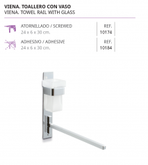 .TOALLEROS CON VASO DE BELTRAN 10174  O 10184